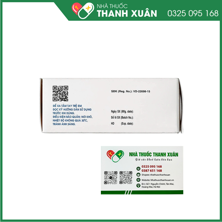 Iboten điều trị triệu chứng của đau, rối loạn nhu động ruột